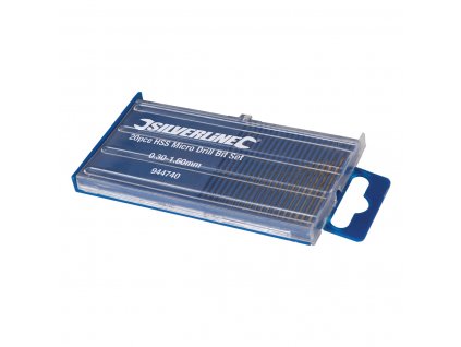 HSS-Mikrobohrer-Set 20-tlg. Silverline