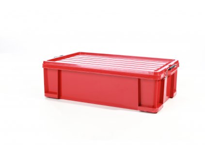 Kunststoff-Transportbehälter mit Deckel 63 l