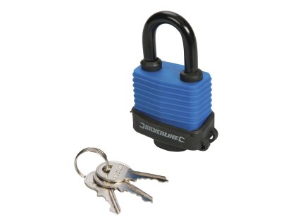 Vorhängeschloss laminiert 48 mm wasserdicht Silverline