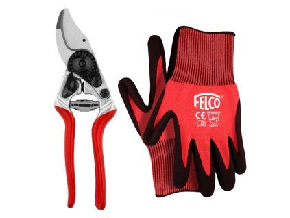 Felco 14 Schere + Felco 701-S Handschuhe (Geschenkset)