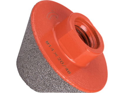 Diamantschleifkrone – Kegelstumpf, Ø 20–48 mm, M14-Gewinde, EXTOL PREMIUM