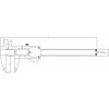 Digitaler Messschieber 0 - 150 mm IP67 ASIMETO