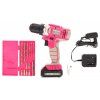 Akku-Bohrschrauber, rosa, 12 V Li-Ion 1.300 mAh