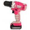 Akku-Bohrschrauber, rosa, 12 V Li-Ion 1.300 mAh