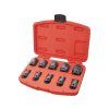 Schlagschrauber-Steckschlüsselkopf 1/2", 10er-Set, 9 - 27 mm, CrMoV