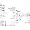 Steckschlüssel, Satz à 65 Stück, 1/4", 1/2"