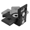 Magnethalter, drehbar, Schraube 1/4" - innen. Gewinde 1/4" - 5/8"