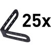 Eckprofile für Distanz-/Nivellierklammern 8845010, 25er-Set, Kunststoff