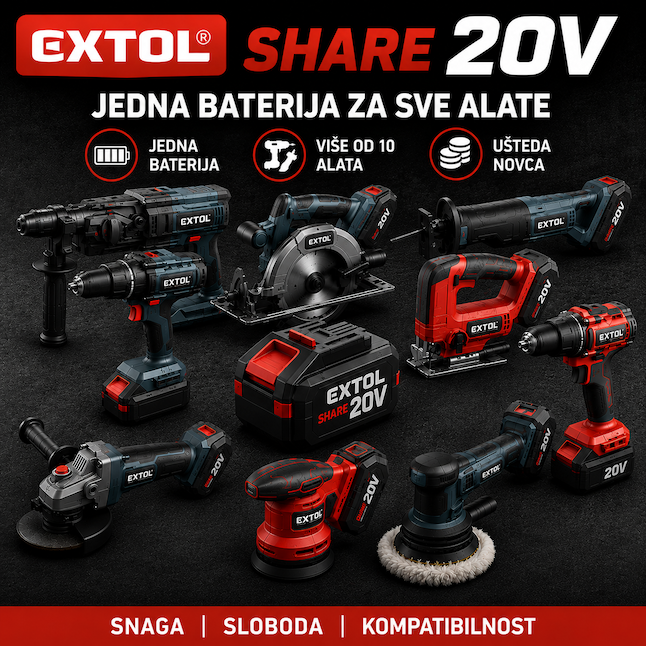 EXTOL AKU SHARE20V