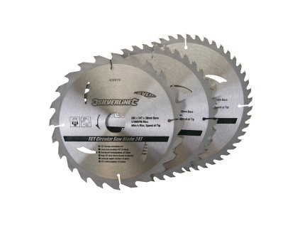 Kružni listovi pile 3 kom TCT 205 × 30/25/18/16 mm Silverline