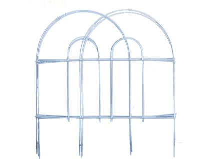 Vrtna ograda 45 cmx3 m metal/PH BÍ (7 kom)