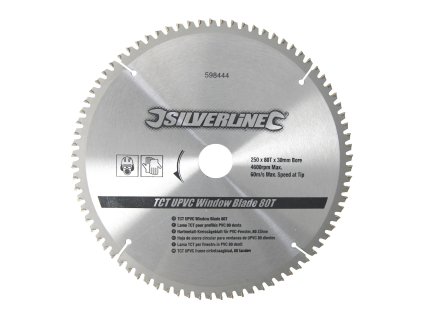 TCT 250 × 30 - 80t Srebrni list kružne pile