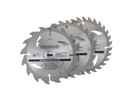 Kružni listovi pile 3-dijelni TCT 135 × 12,7/10 mm Silverline