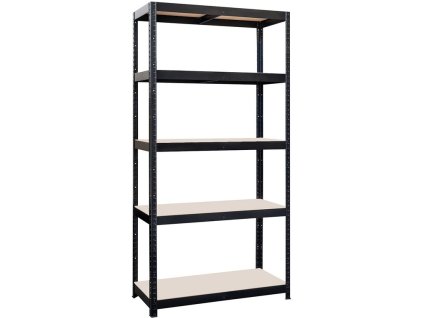 900 × 450 × stalak od 1800 mm, 5 polica, čelična ČER + MDF ploča
