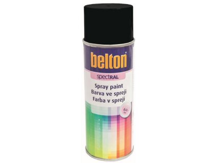 Boja u spreju BELTON RAL 9005pl, 400 ml BLACK polusjaja