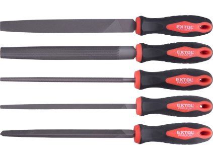 Datoteke, set od 5, 200 mm, s 2