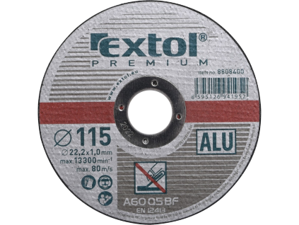 Aluminijski rezni disk, 115 × 1,0 × 22,2 mm