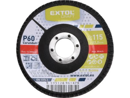 Lamelarni disk, nagnuti korund, P60, 115 mm