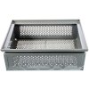 Kutija za pohranu, ravna, niska 125 mm, perforirana,