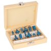 8 mm Komplet završnih glodalica - 12 kom Silverline