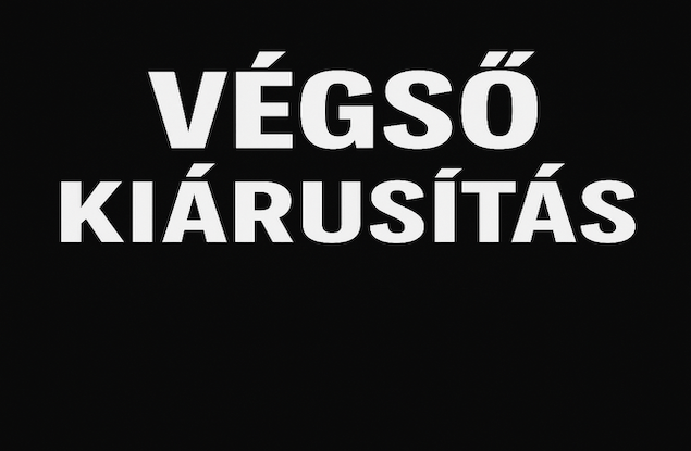 Totális KIÁRUSÍTÁS