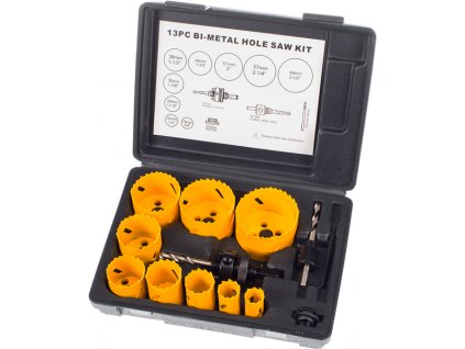 13 db-os bimetál koronafúró készlet