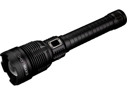 Zseblámpa 8000 lm, zoom, USB töltés tápbankkal, 6 W COB LED