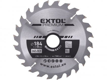 Fűrészlap SK lapáttal, 184 × 3,0 × 30 mm, 24T