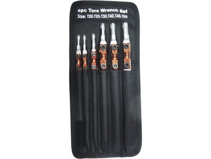 Csuklós torx kulcs készlet, 6 db