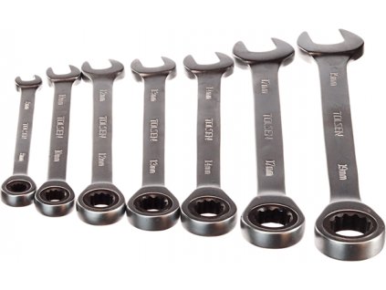 Villás és racsnis csillagkulcsok, 7 db