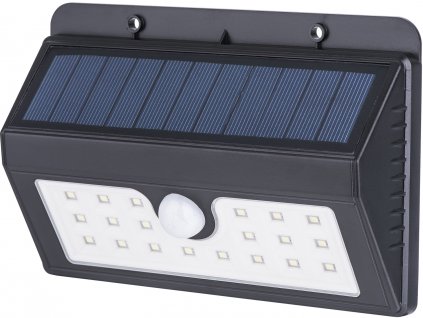 20 LED 250 lm fényerejű napelemes lámpa szenzorral