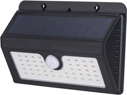 45 LED 450 lm fényerejű napelemes lámpa szenzorral