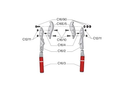 FELCO C16E elektromos kábelvágó fogó