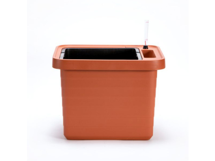 Öntöző, nagyméretű Berberis virágláda UNO 45 cm - terrakotta