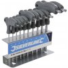 Torx T billentyűkészlet T9 - T50 - 10 db Silverline