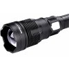 Zseblámpa 8000 lm, zoom, USB töltés tápbankkal, 6 W COB LED