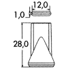 1/4" résfúvóka 12 × 1 mm LOC-LINE