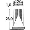 1/4" permetező fúvóka 7 furat 1 mm LOC-LINE