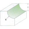 Domború rádiuszmaró, csapággyal 44,5 × 19/8R15,8