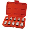 1/2" E dugókulcs készlet, 10 db