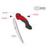 FELCO 603 összecsukható ívelt fűrész, 20 cm-es fűrészlap