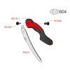 FELCO 604 összecsukható ívelt fűrész, 24 cm-es fűrészlap