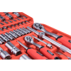 110 darabos dugókulcs készlet, 1/4", 1/2", EXTOL PREMIUM