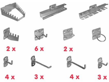 Zestaw haczyków i uchwytów wiszących, 28-częściowy