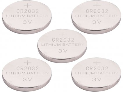 Baterie litowe, 5 szt., 3V (CR2032)