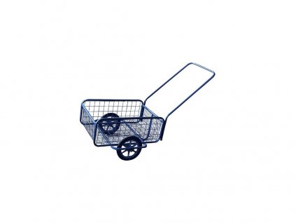 Wózek POPULAR I, obręcz gumowa, komaxit, 418 × 618 × 232(1220)mm