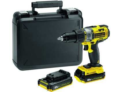 Wiertarka Aku 18 V Li-lon, udarowa, bagażnik, 2 baterie, FMC625D2-QW, STANLEY