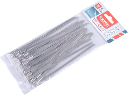 Opaski kablowe ZE STALI NIERDZEWNEJ, 150 × 4,6 mm, 50 szt.