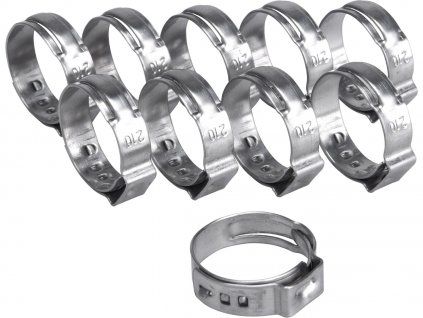 Zacisk węża, 10 szt., 21 mm, INOX