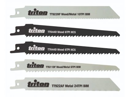 Zestaw brzeszczotów do pilarki szablastej Triton 5 szt.